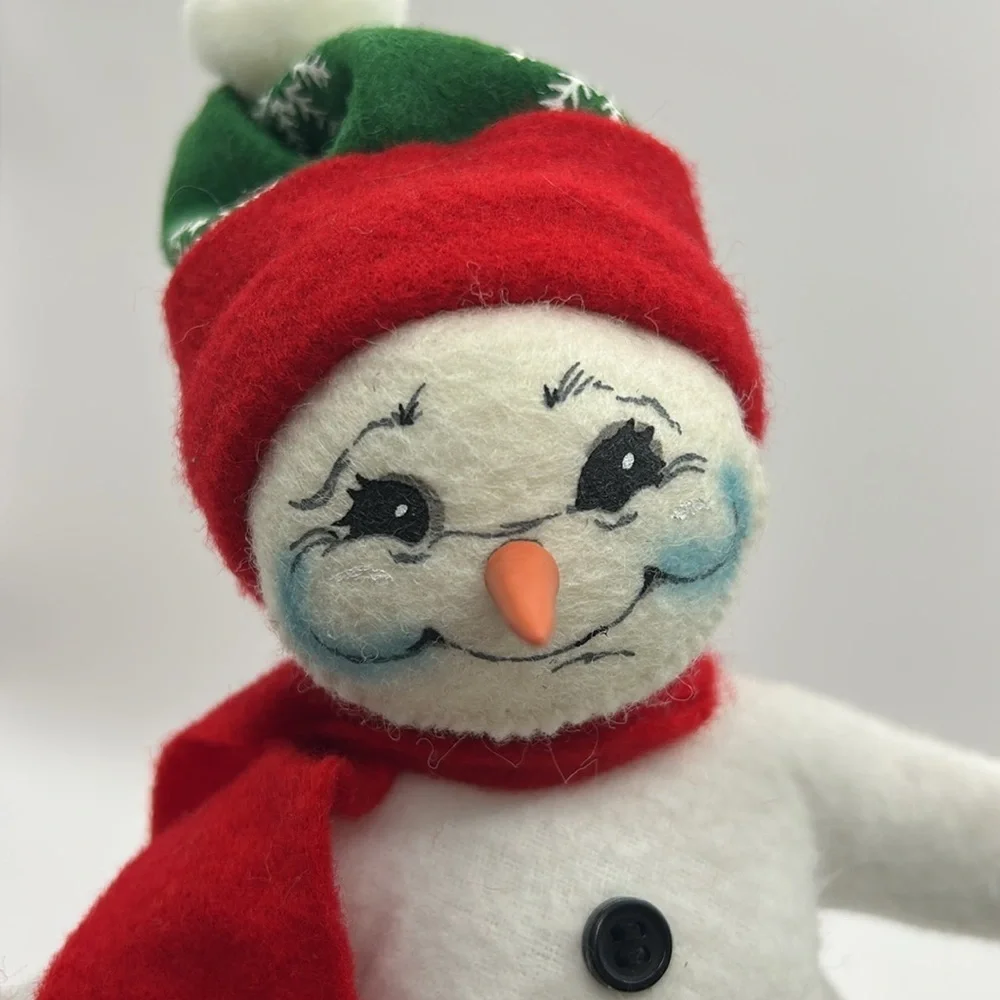 Annalee Snowman with Candy cane Shovel 2003